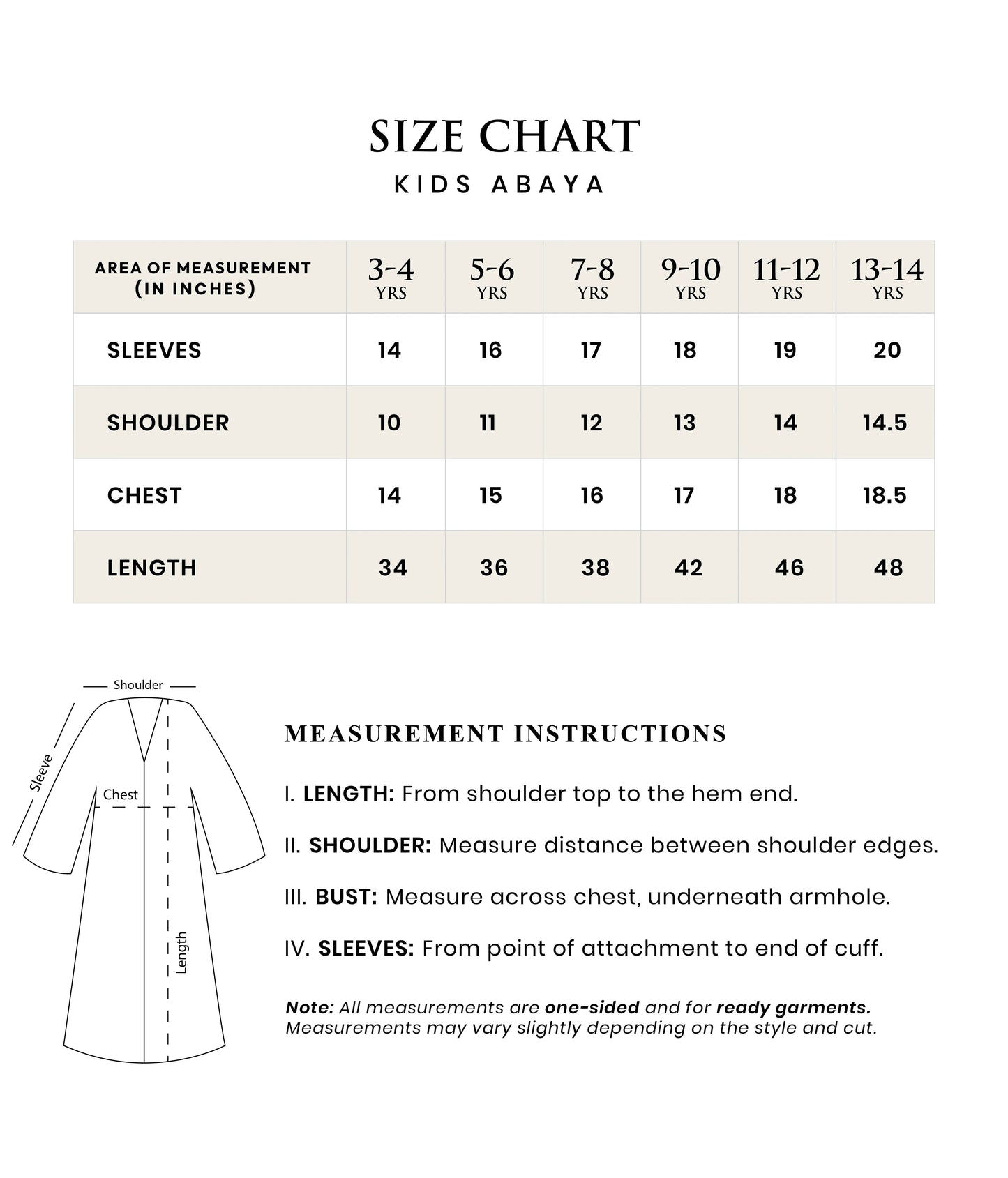 Eliza Kids Abaya