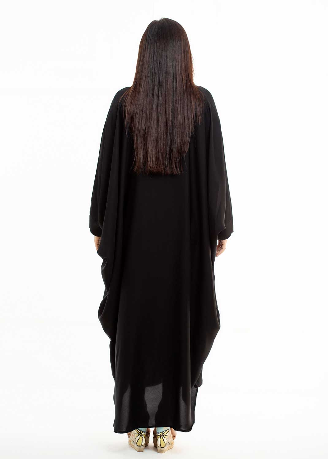 Black Butterfly Gown Abaya
