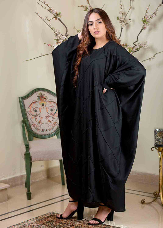 Black Butterfly Pintux Abaya