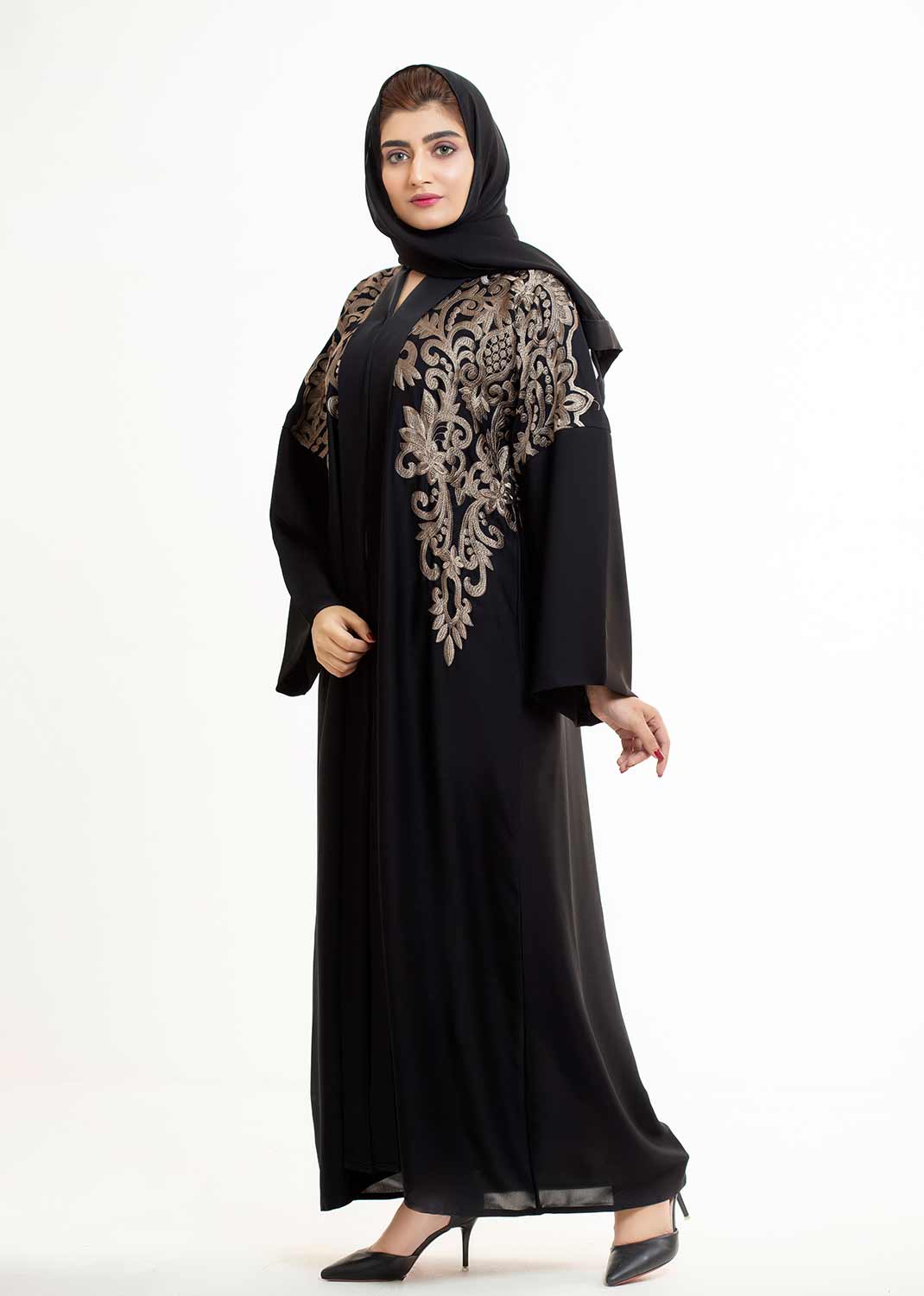 Majestic Bronze Muse Abaya