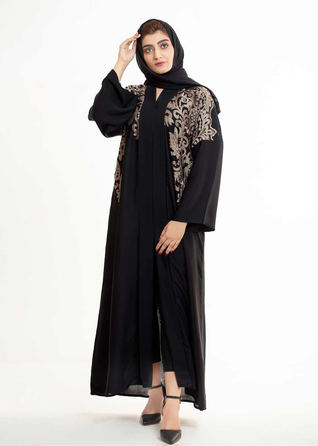 Majestic Bronze Muse Abaya