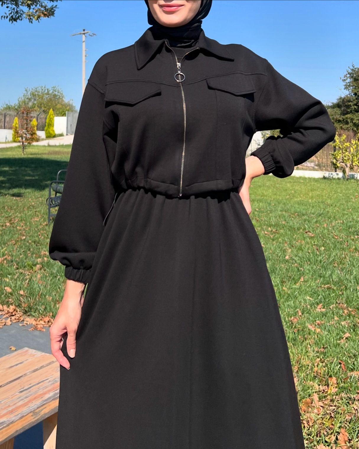 Elmirah Upper Fleece Abaya