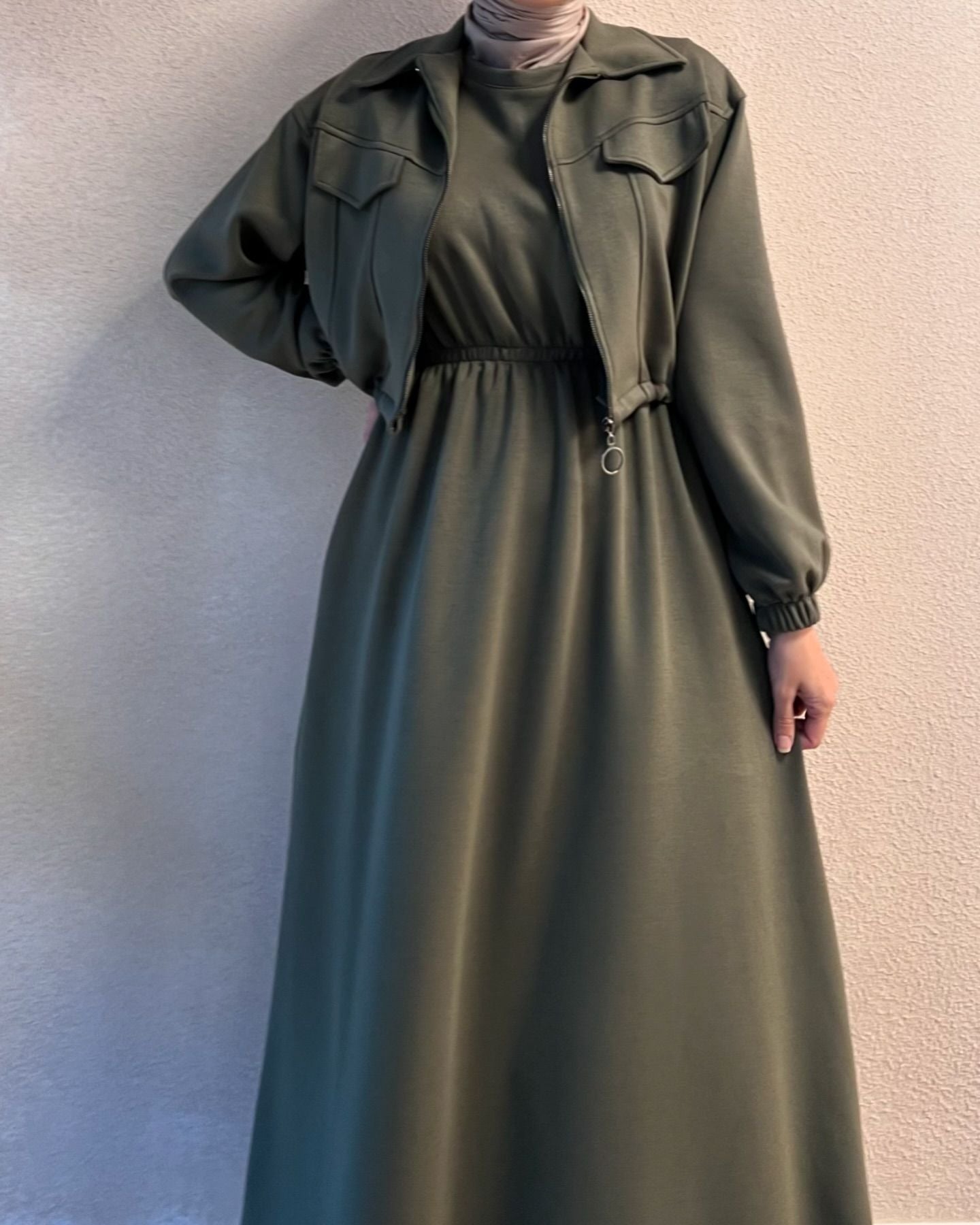 Elmirah Upper Fleece Abaya