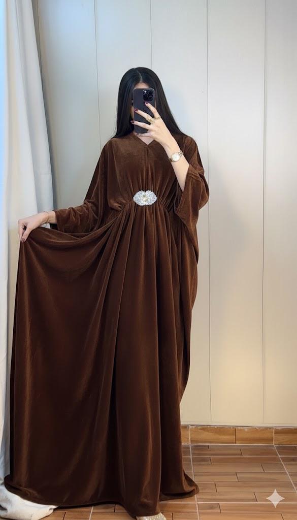 Elham Velvet Kaftan Abaya