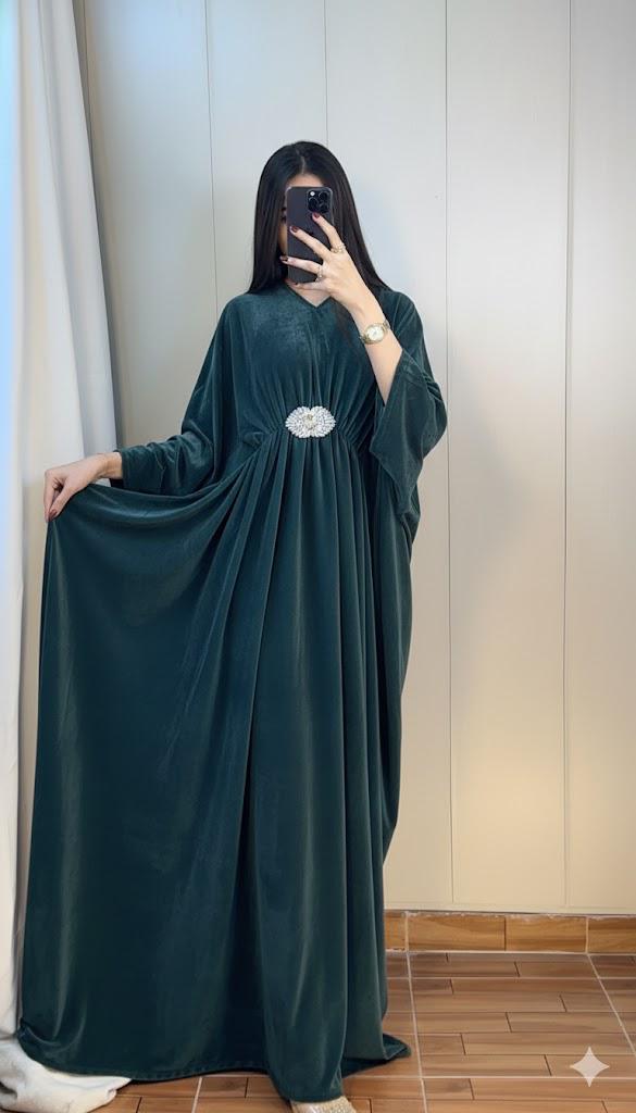 Elham Velvet Kaftan Abaya