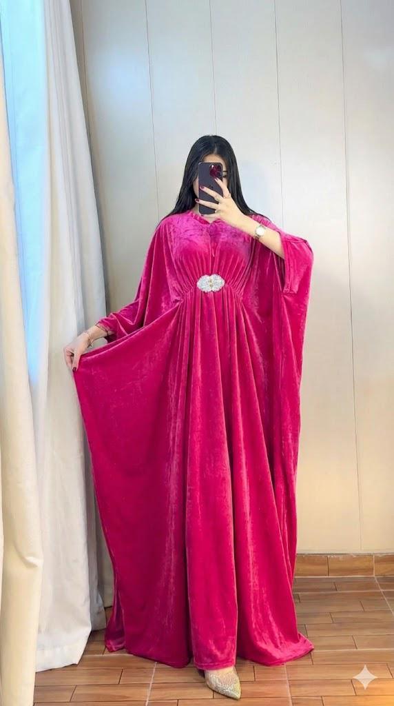 Elham Velvet Kaftan Abaya