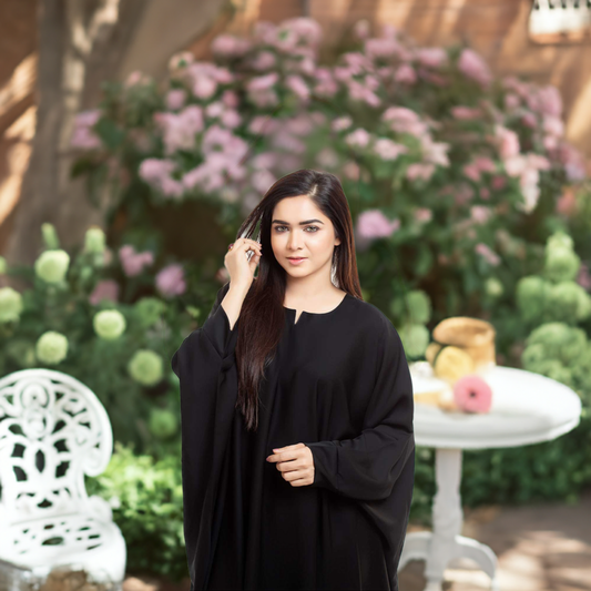 Black Butterfly Gown Abaya