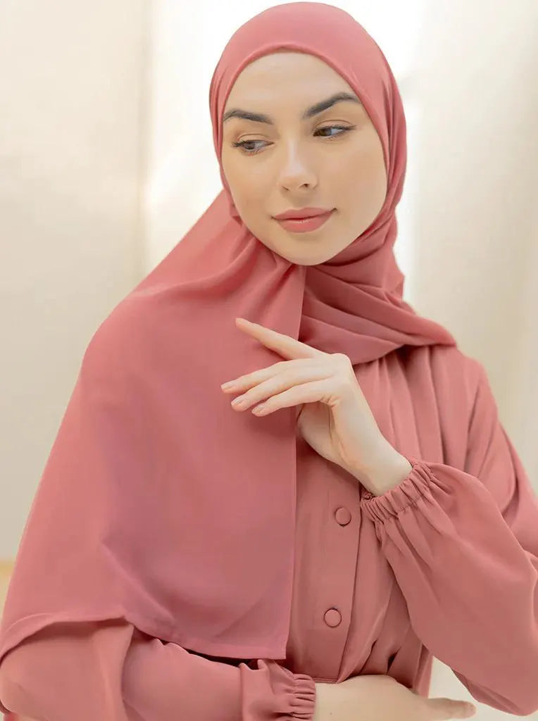Rosewood Pink Modest Abaya