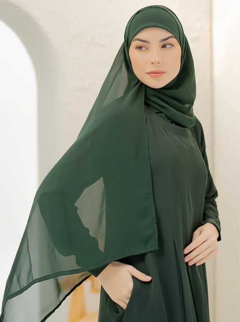 Olive Green Modest Abaya
