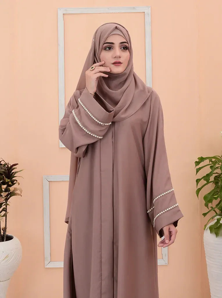 Muted Mauve Modest Abaya