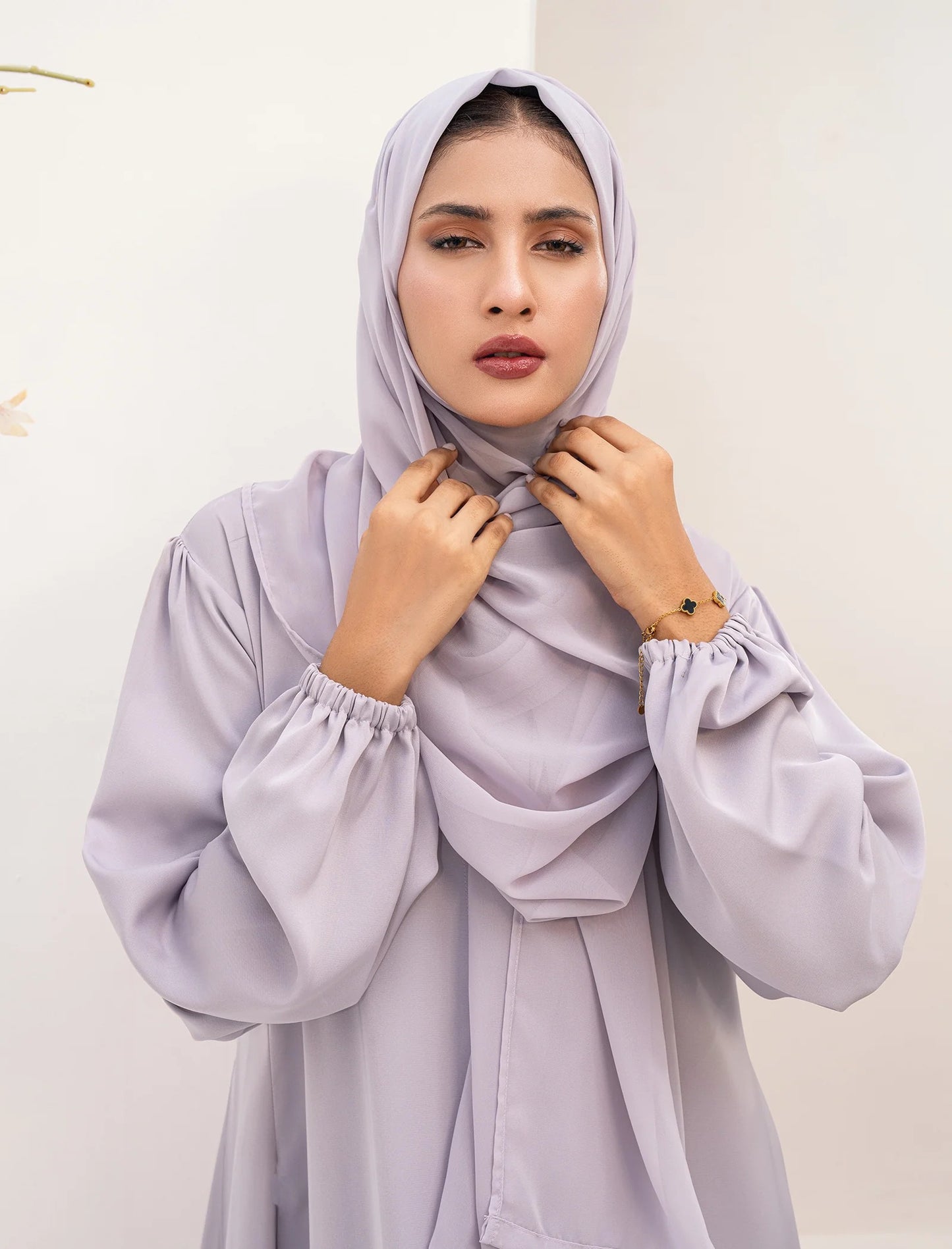 Light Lilac Modest Abaya