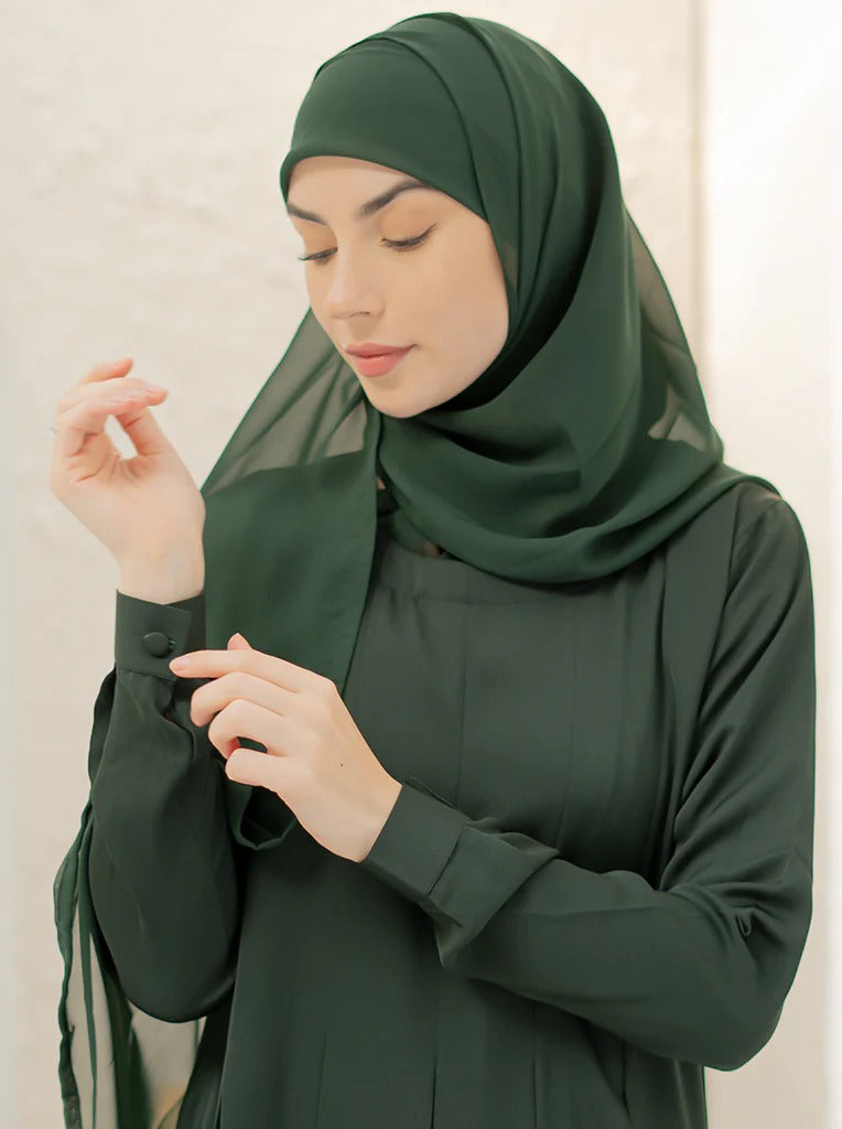 Olive Green Modest Abaya