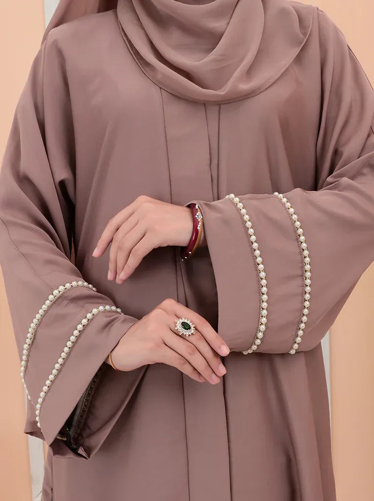 Muted Mauve Modest Abaya