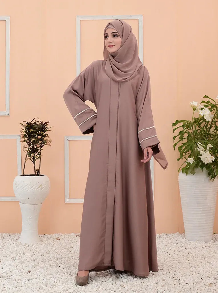 Muted Mauve Modest Abaya
