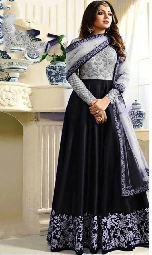 Traditional Anarkali Maxi Gown Dress Unstitched