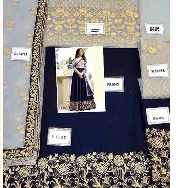 Traditional Anarkali Maxi Gown Dress Unstitched