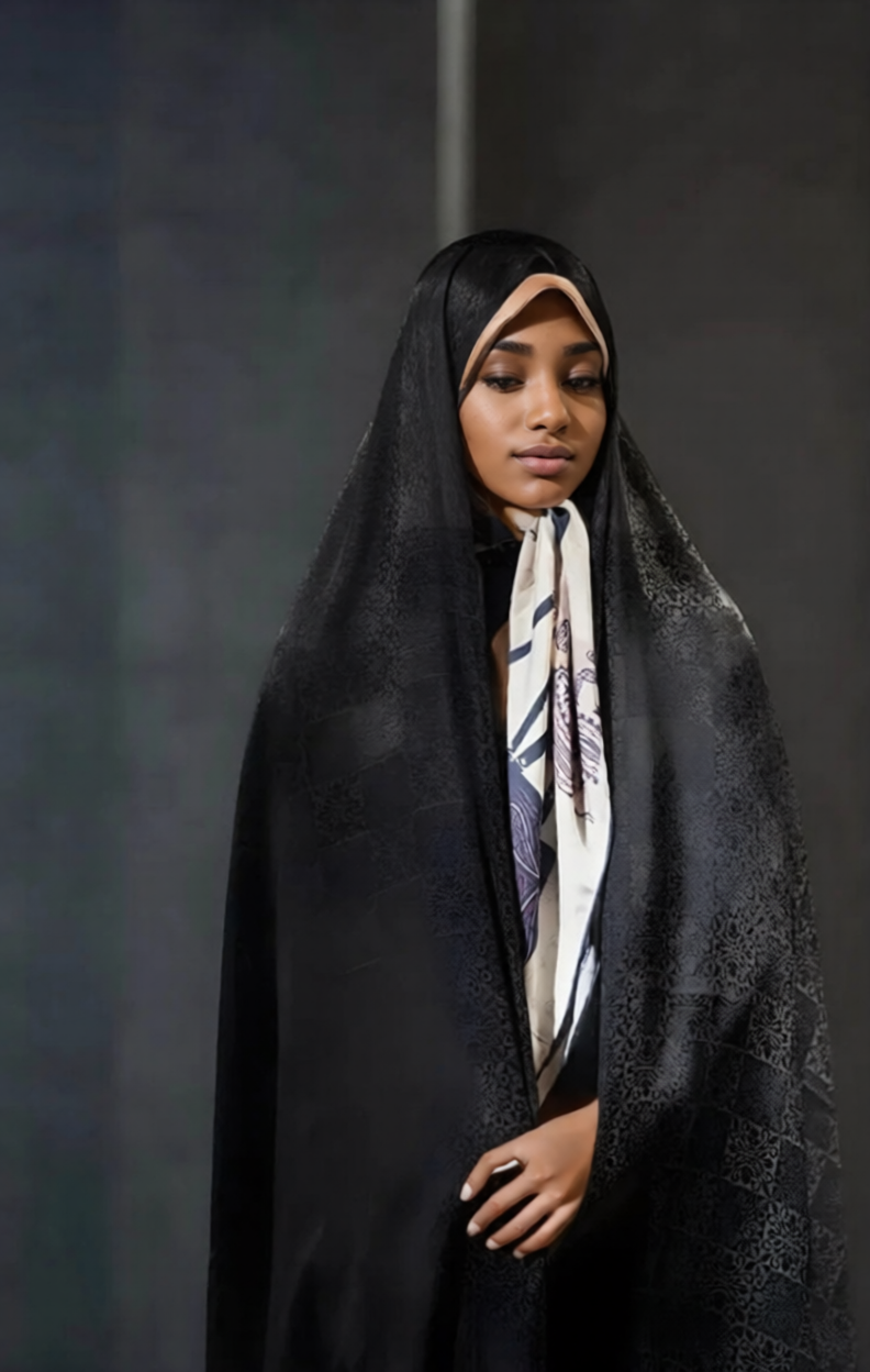 Emboss Irani Chador