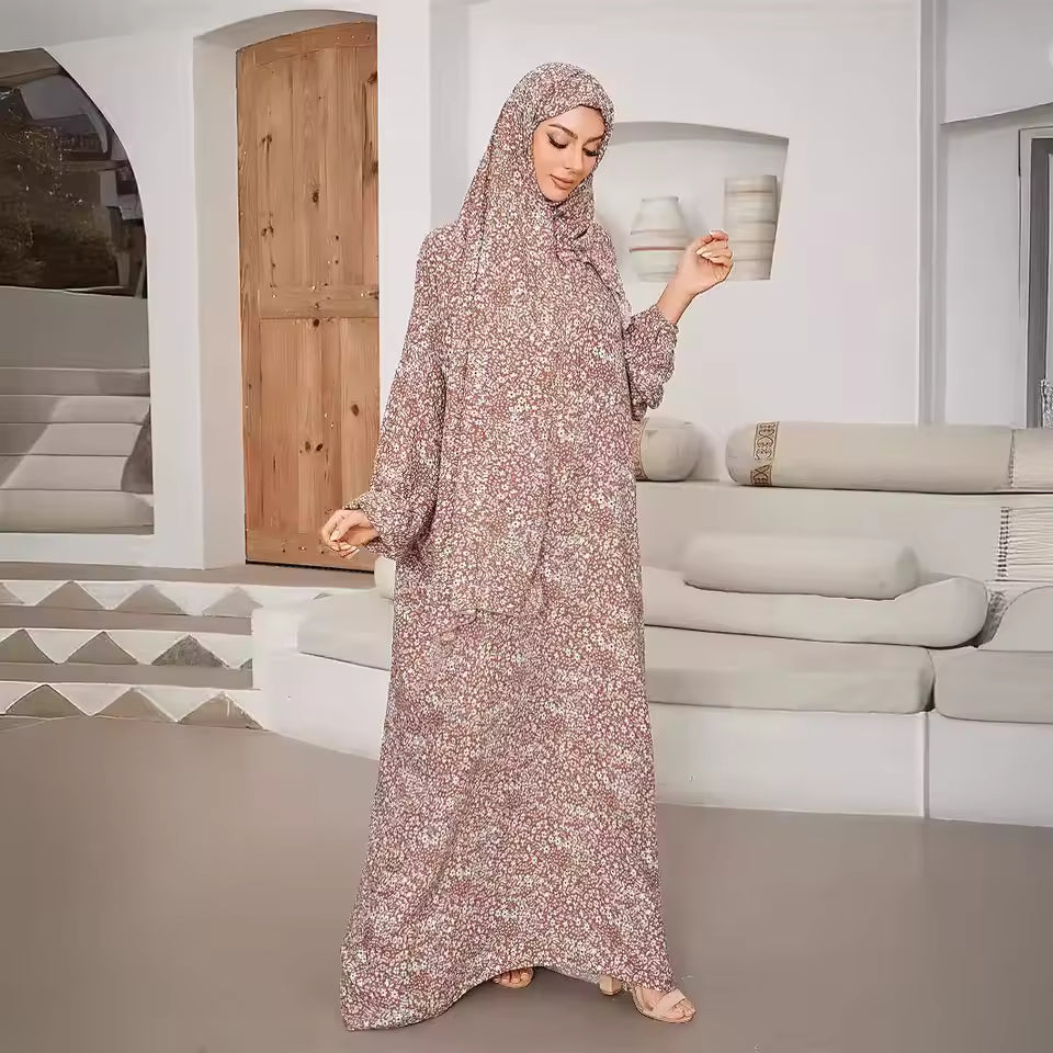 Elif Floral Abaya