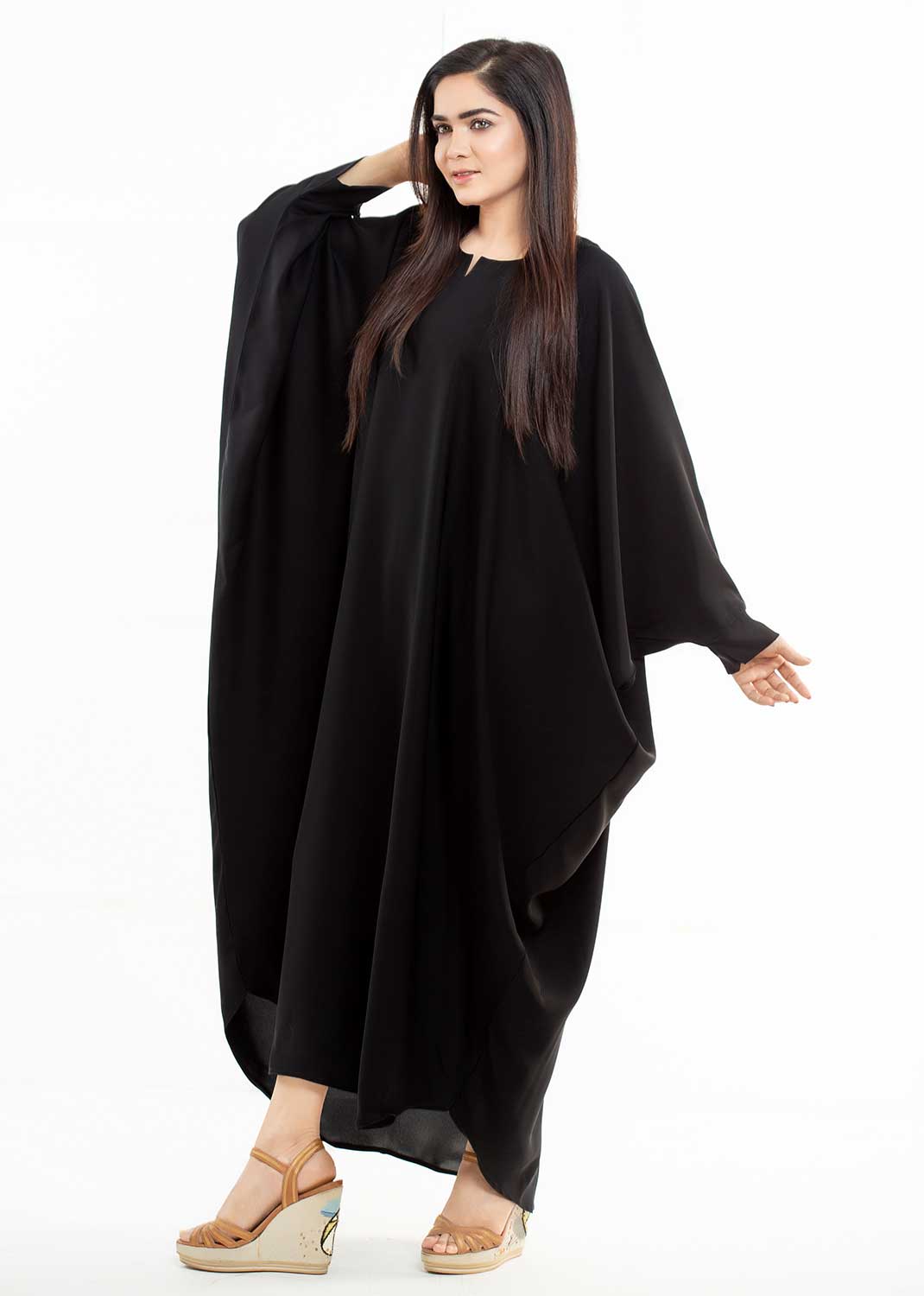 Black Butterfly Gown Abaya