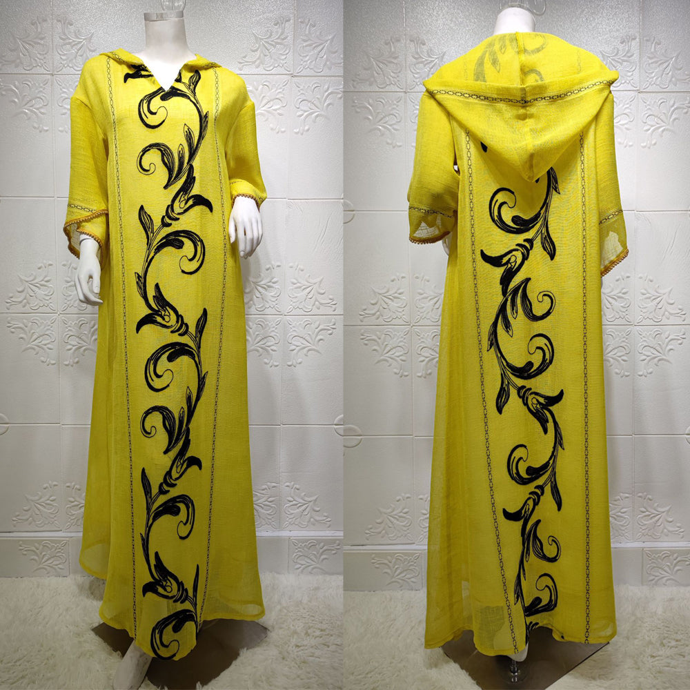 Ethnic Arabian Hoodie Abaya