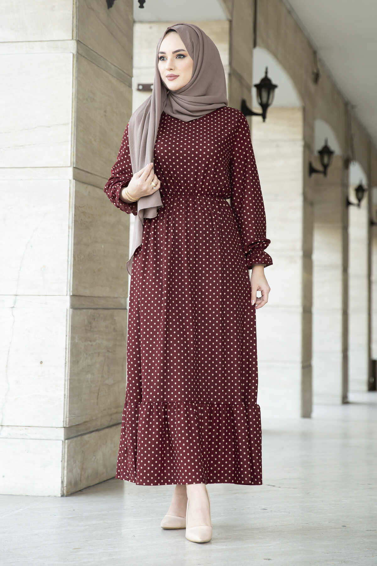 Polka Dot Maxi Abaya