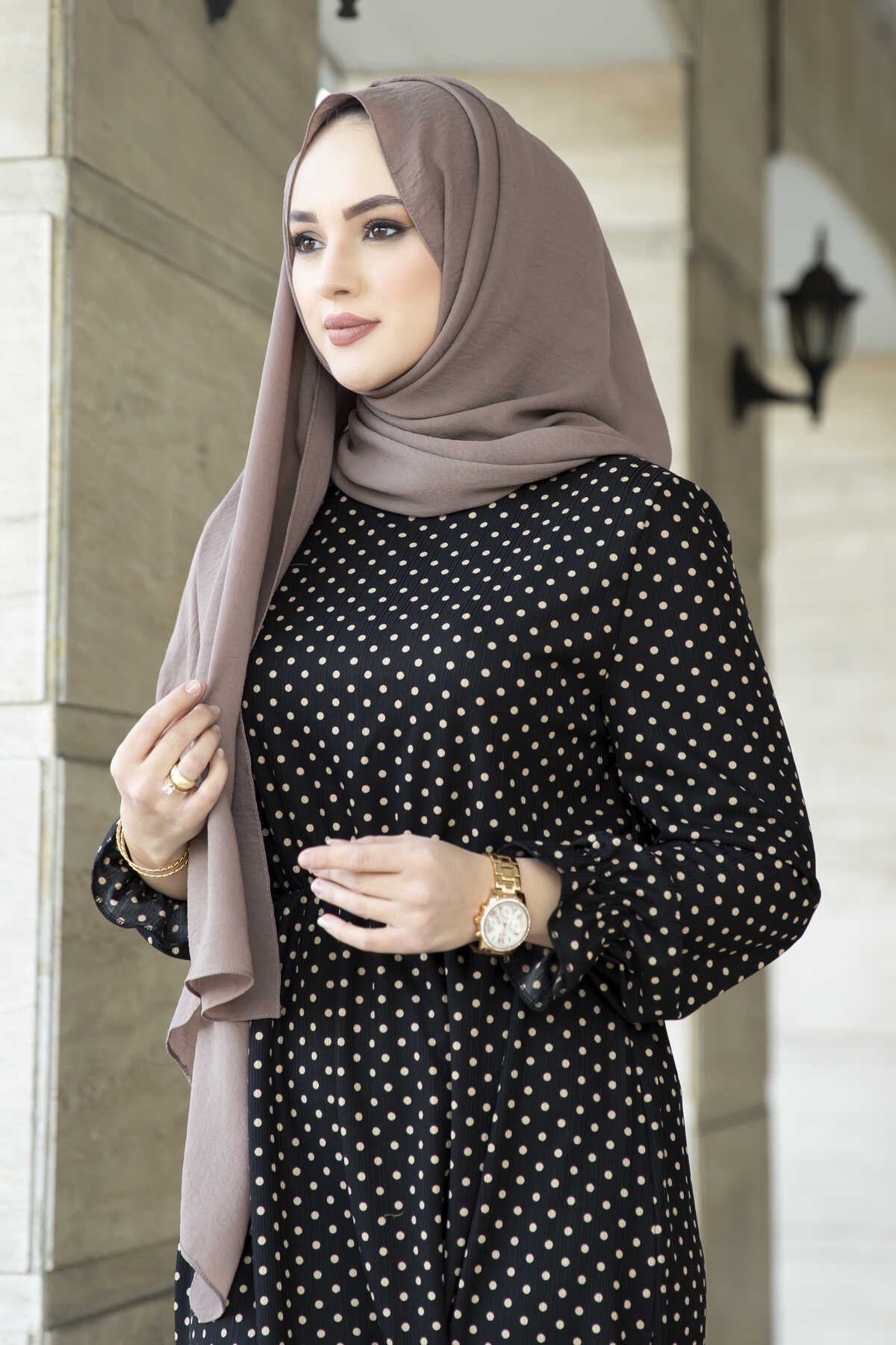 Polka Dot Maxi Abaya