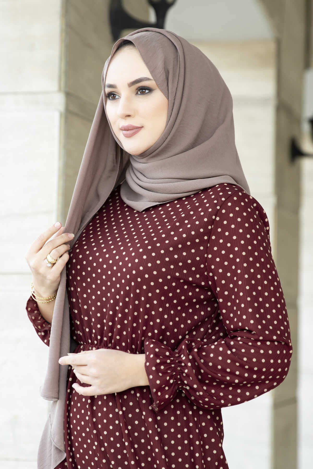 Polka Dot Maxi Abaya