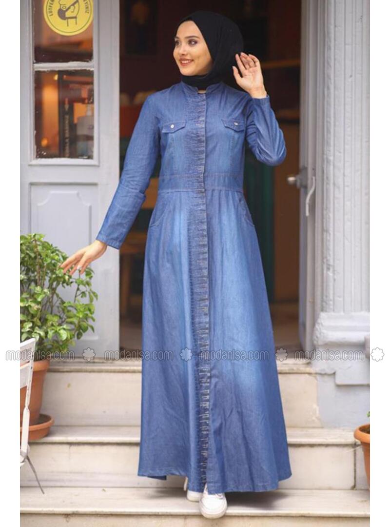 New 2024 denim abaya